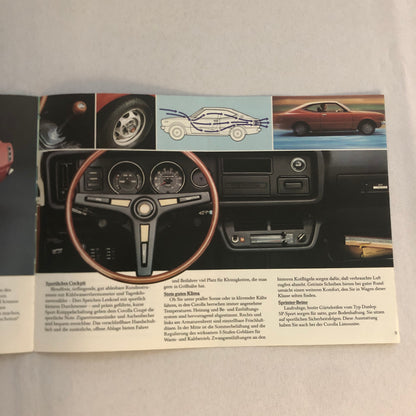 Toyota Corolla Car Sales Brochure Catalog 2 Door 4 Door Coupe Combi Wagon GERMAN