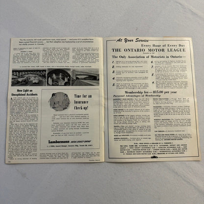 1955 Canadian Motorist Magazine CNE Motor Show Autoshow Glidden Tour September