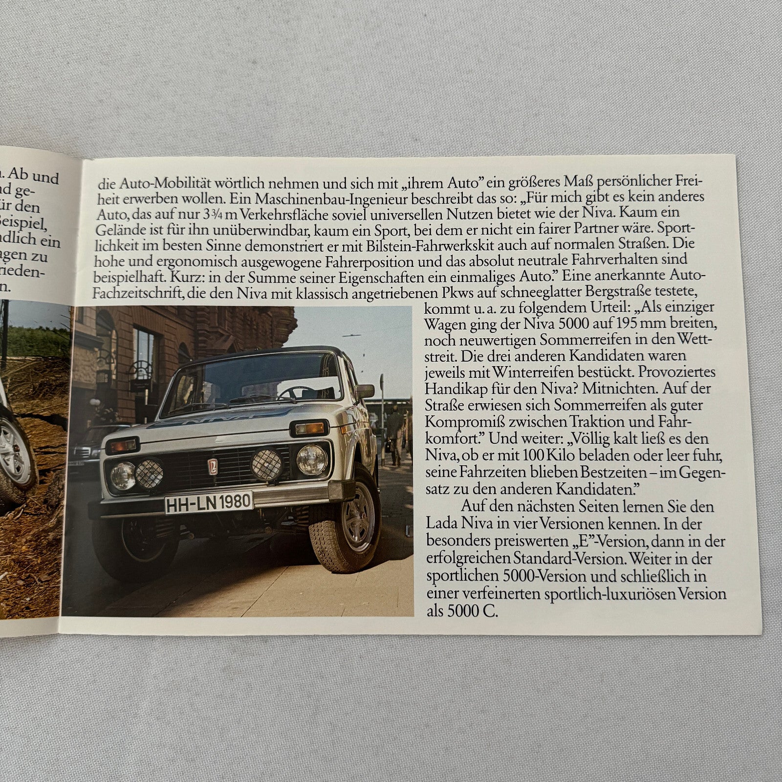 Lada Niva Car Sales Brochure Catalog Niva E Niva 5000 C 5000C GERMAN