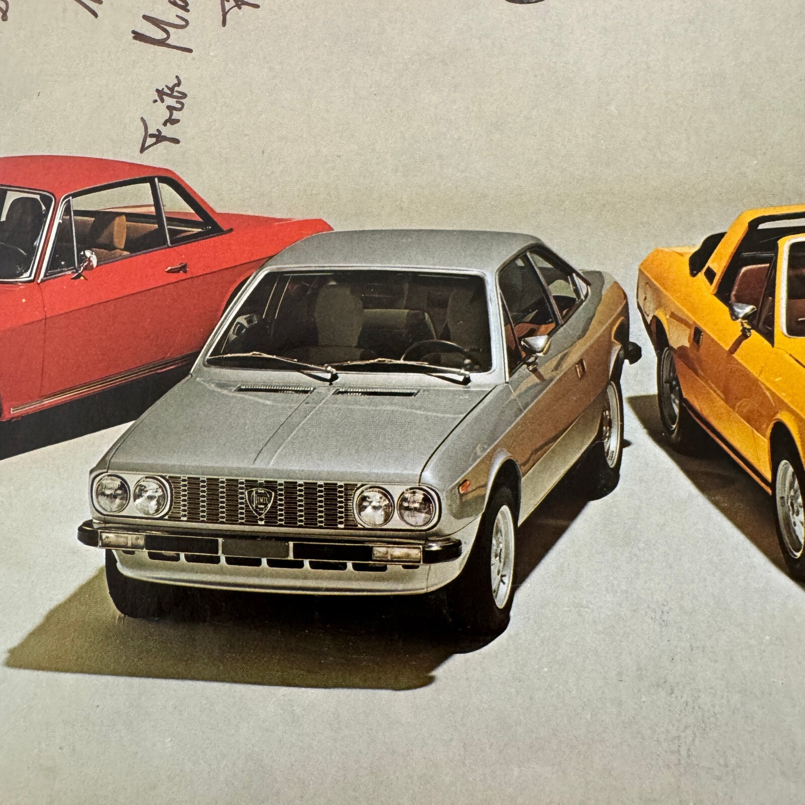 Vintage Lancia Car Sales Brochure Catalog Stratos Beta Spider Fulvia Coupe +