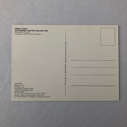 Ferrari Testarossa Rene Staud Postcard Post Card