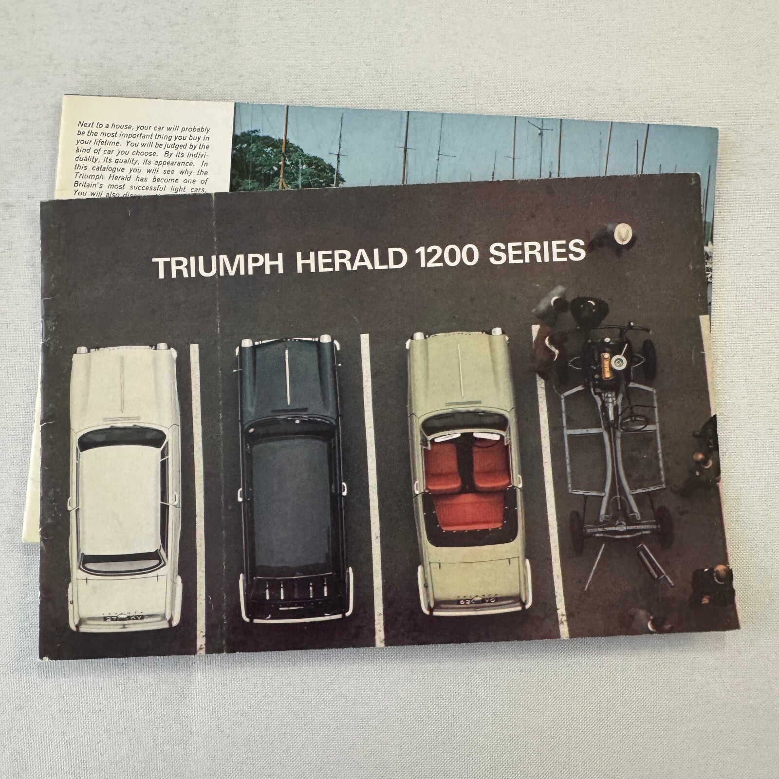 Triumph Herald 1200 Saloon Convertible Estate Wagon Car Sales Brochure Catalog