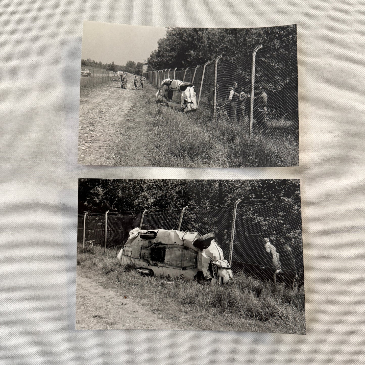 Abarth Alfa Romeo 1100 1957 Monza Crash Wreck Accident Photo Lot 2x