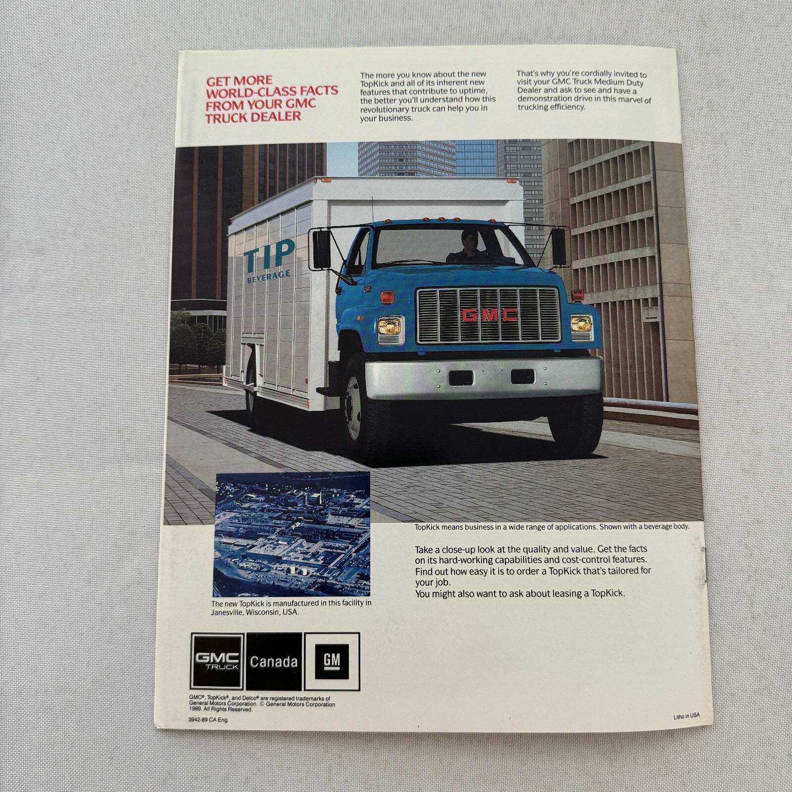GMC Topkick Truck Sales Brochure Catalog Advertising