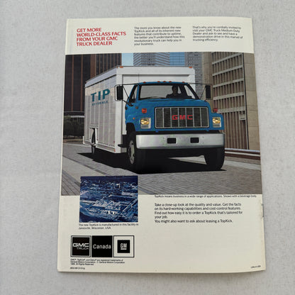 GMC Topkick Truck Sales Brochure Catalog Advertising