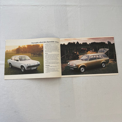1982 Vauxhall Chevette Car Sales Brochure Catalog Advertising UK Market