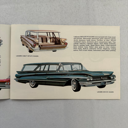 1960 Buick LeSabre Car Sales Brochure Catalog Station Wagon Coupe Convertible