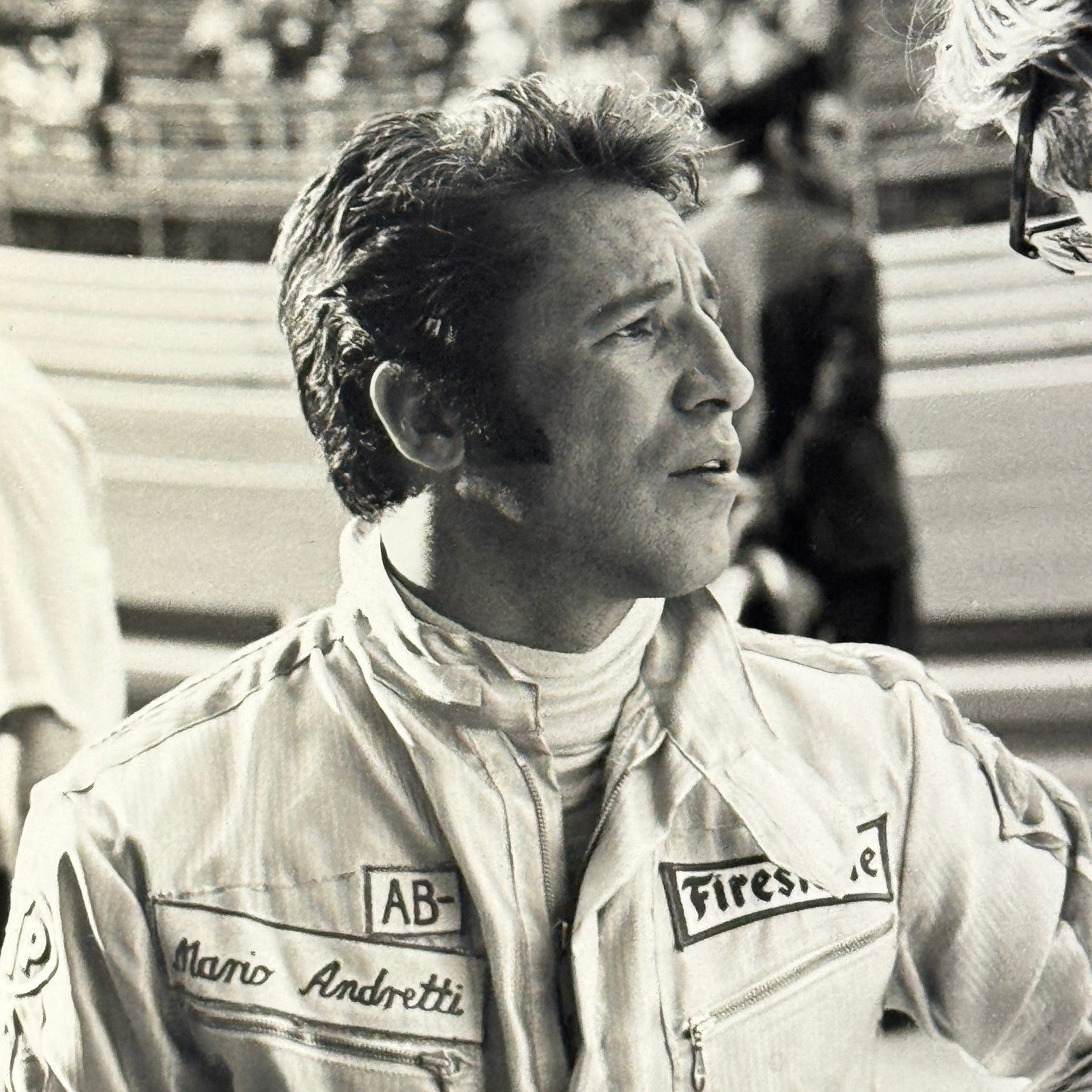 Vintage Mario Andretti Racing Driver Photo Photograph Print Motorsport