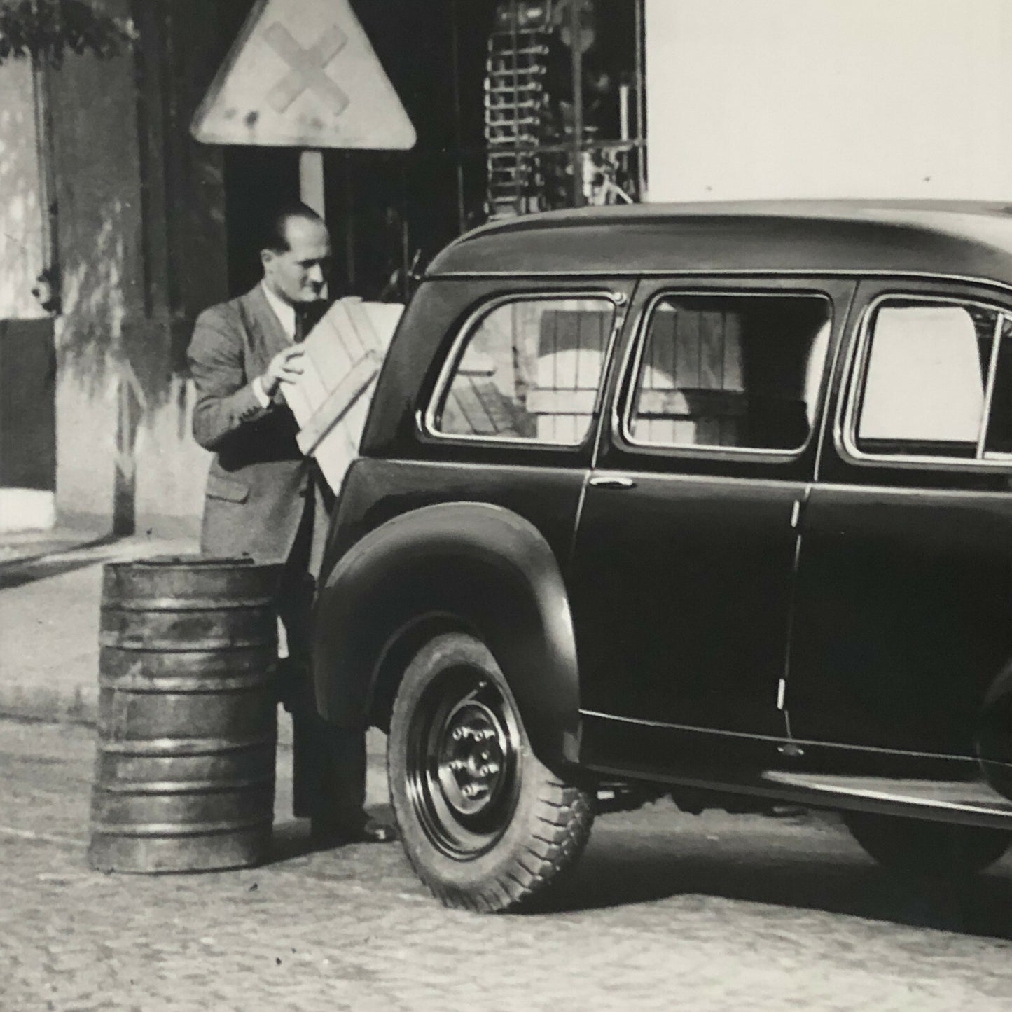 Vintage Peugeot 203-U Truck Van Photo Photograph Print 203 U