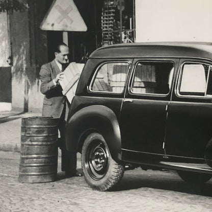 Vintage Peugeot 203-U Truck Van Photo Photograph Print 203 U