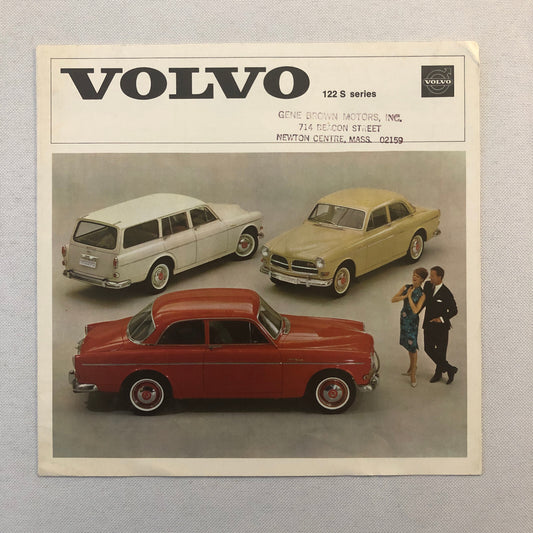 Vintage Volvo 122 Series Sales Brochure Catalog 122 S Sedan Station Wagon 122S