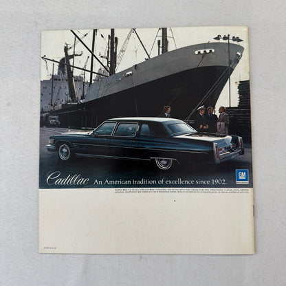 1976 Cadillac Car Sales Brochure Catalog Coupe deVille Seville Eldorado Brougham