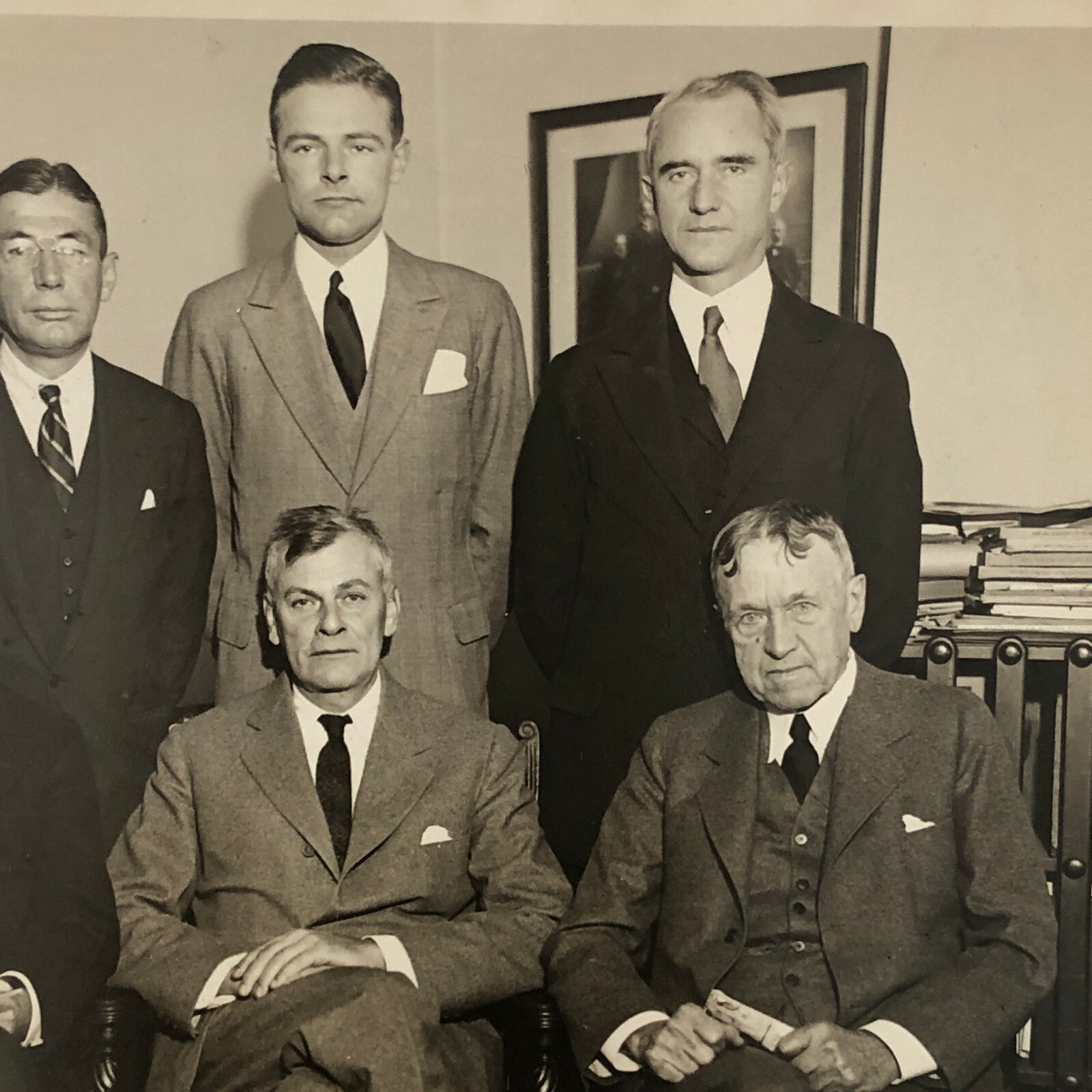 Press Photo Photograph Navy League Against President Herbert Hoover 1931