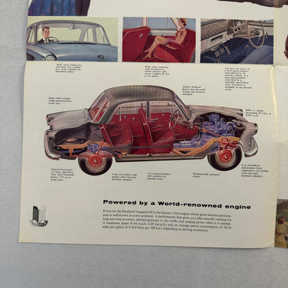 Standard Vanguard III Saloon Car Sales Brochure Catalog Advertising Vintage
