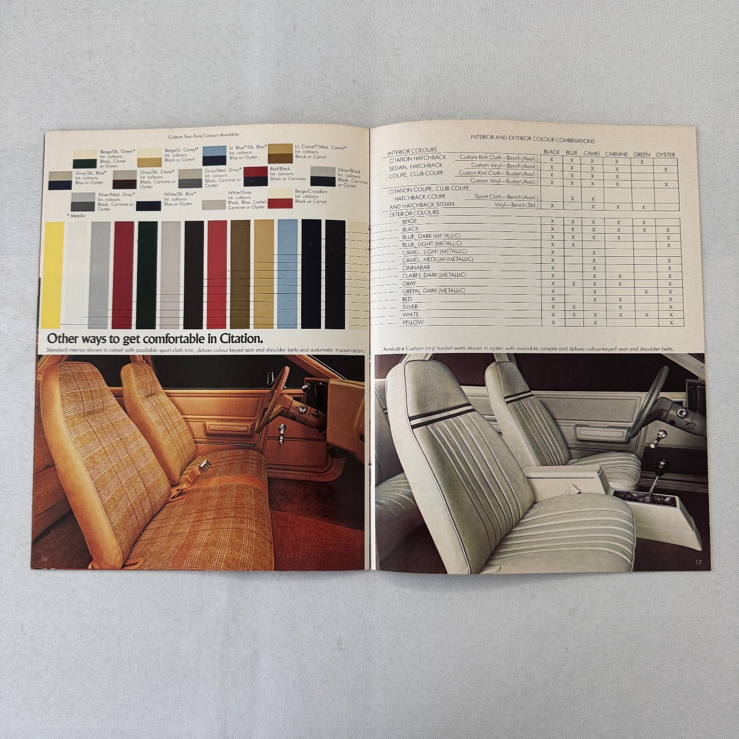 1980 Chevrolet Citation Car Sales Brochure Catalog Chevy X11 Club Coupe