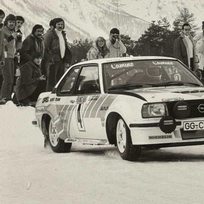 1980 Rallye Monte Carlo Press Photo Photograph DPPI Opel Ascona Rally Car