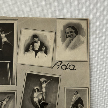 Vintage Circus Acrobat Clown Balancing Act Performer Photo Photograph E Gallai