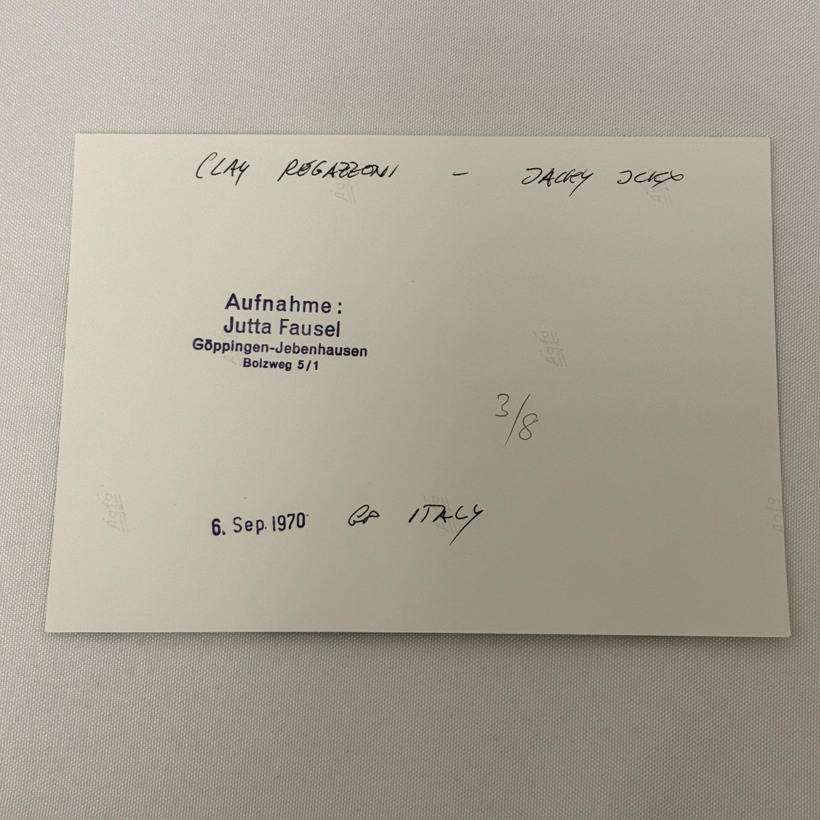 Vintage Racing Photo 1970 Italian Grand Prix Driver Clay Regazzoni Jacky Ickx