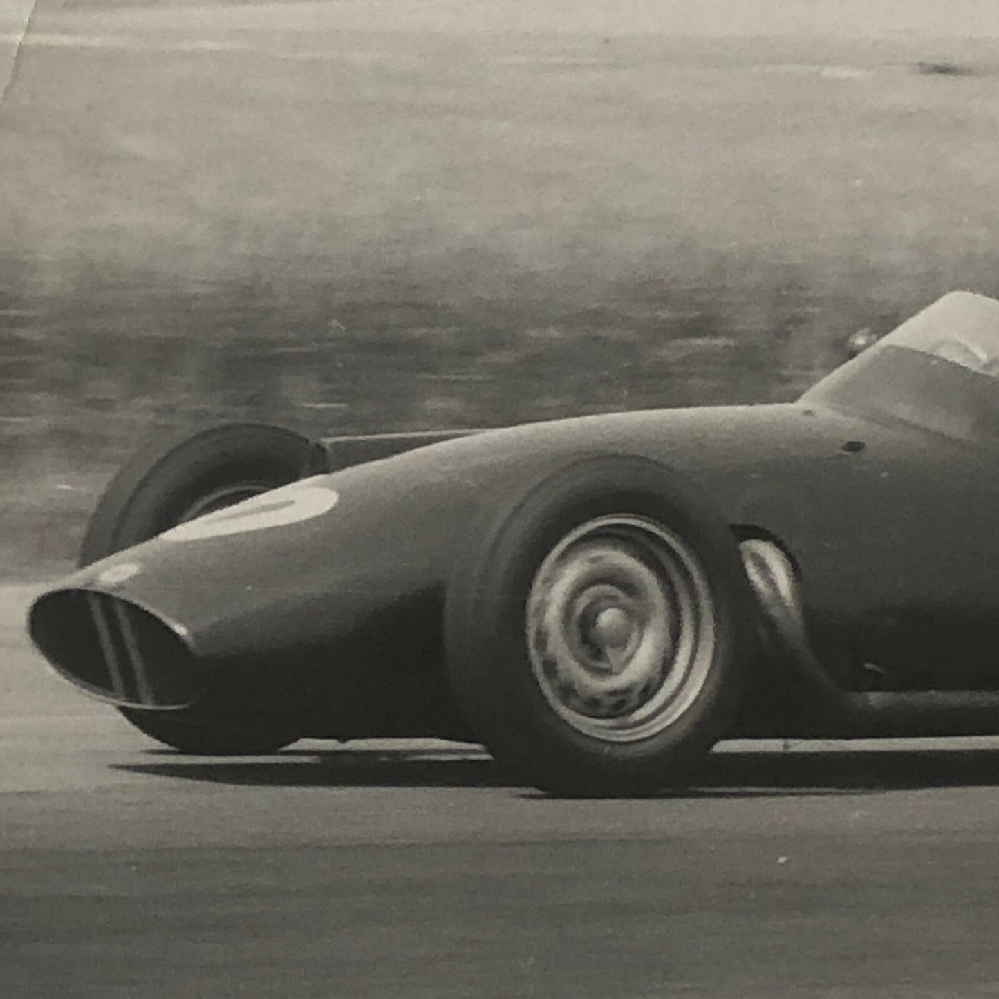 Vintage Racing Car Photo Photograph Print - Harry Schell BRM Car ? 