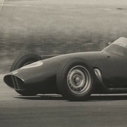 Vintage Racing Car Photo Photograph Print - Harry Schell BRM Car ? 