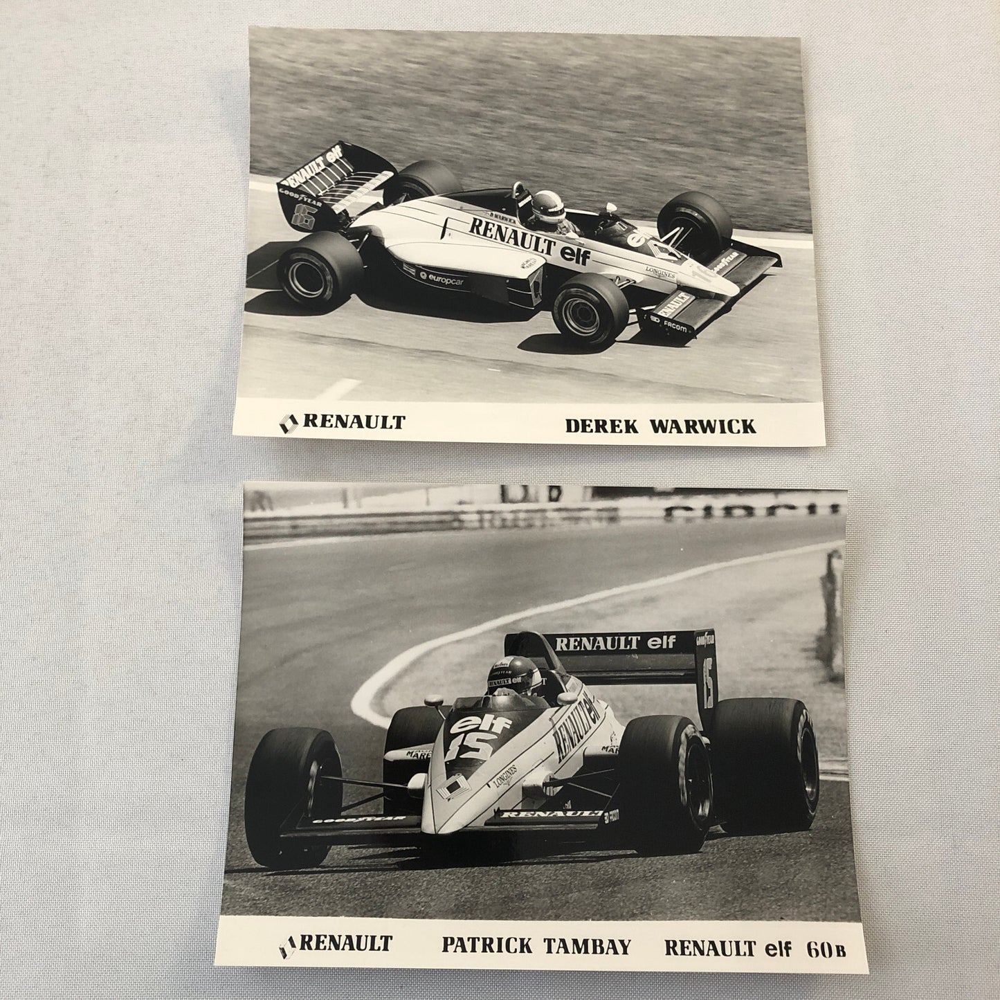 1985 Renault F1 Press Kit ELF Formula One Patrick Tambay Derek Warwick Team