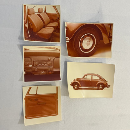 Vintage Volkswagen Beetle VW Bug Archive Photo Photograph Print Lot 5x
