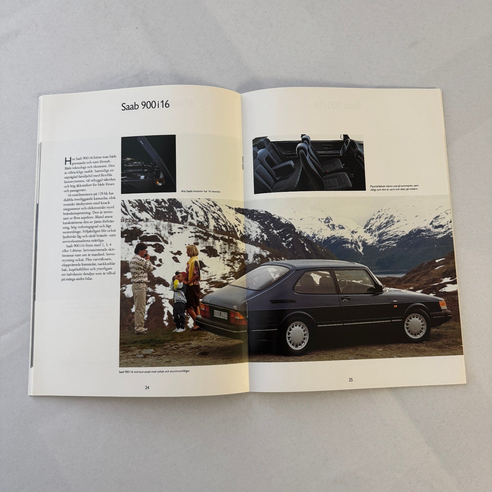 1990 Saab 900 Car Sales Brochure Catalog Saab 900 Cabriolet Turbo Aero SWEDISH