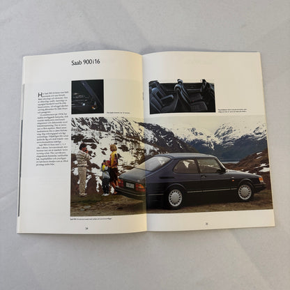 1990 Saab 900 Car Sales Brochure Catalog Saab 900 Cabriolet Turbo Aero SWEDISH