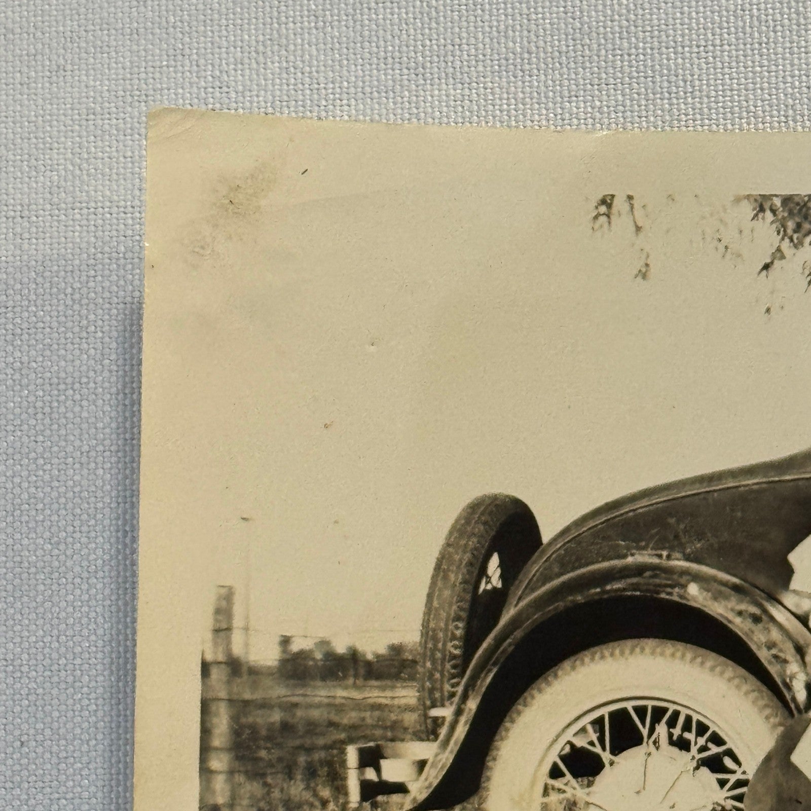 Vintage Car Automobile Photo Photograph Print Snapshot Couple Man Woman