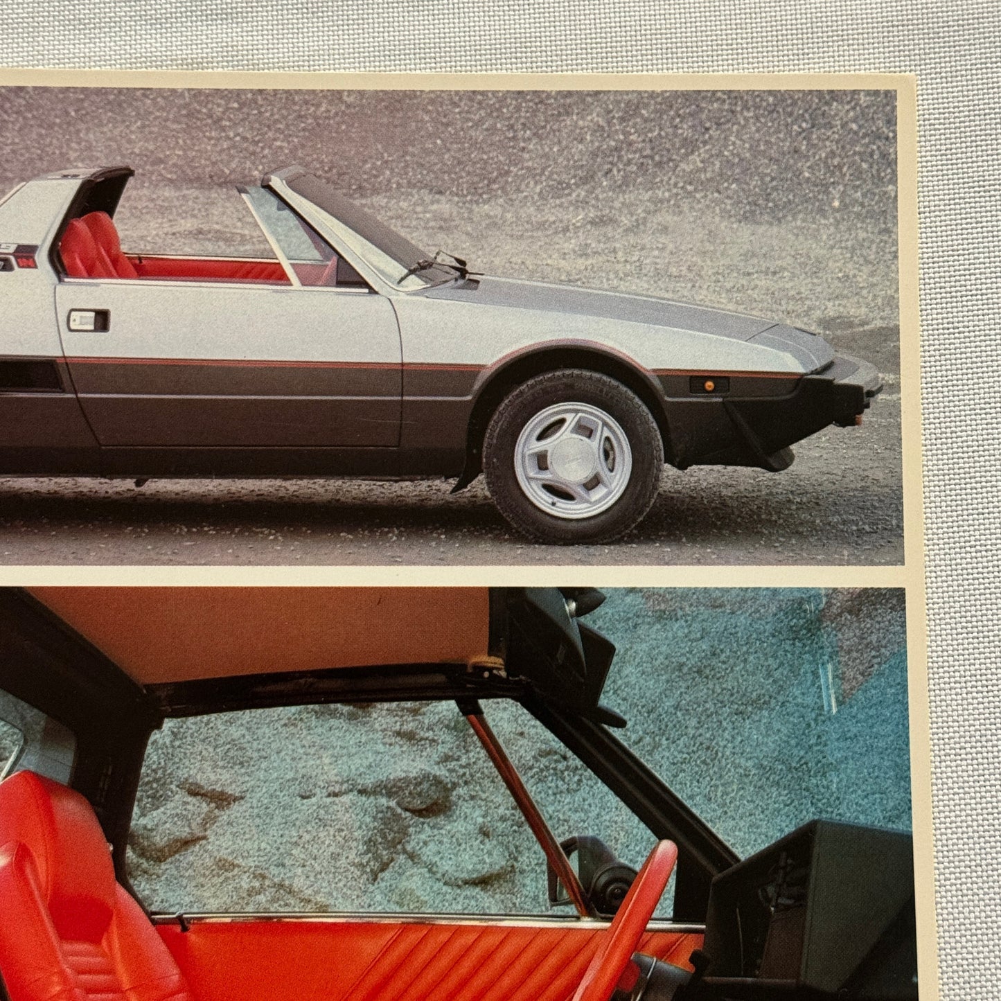 Bertone X19 Sales Sheet Brochure Mini Poster Fiat X1/9