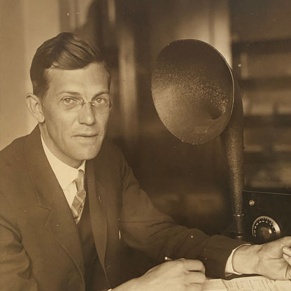 Press Photo Photograph Federal Radio Commission Secretary Gary Butman Underwood