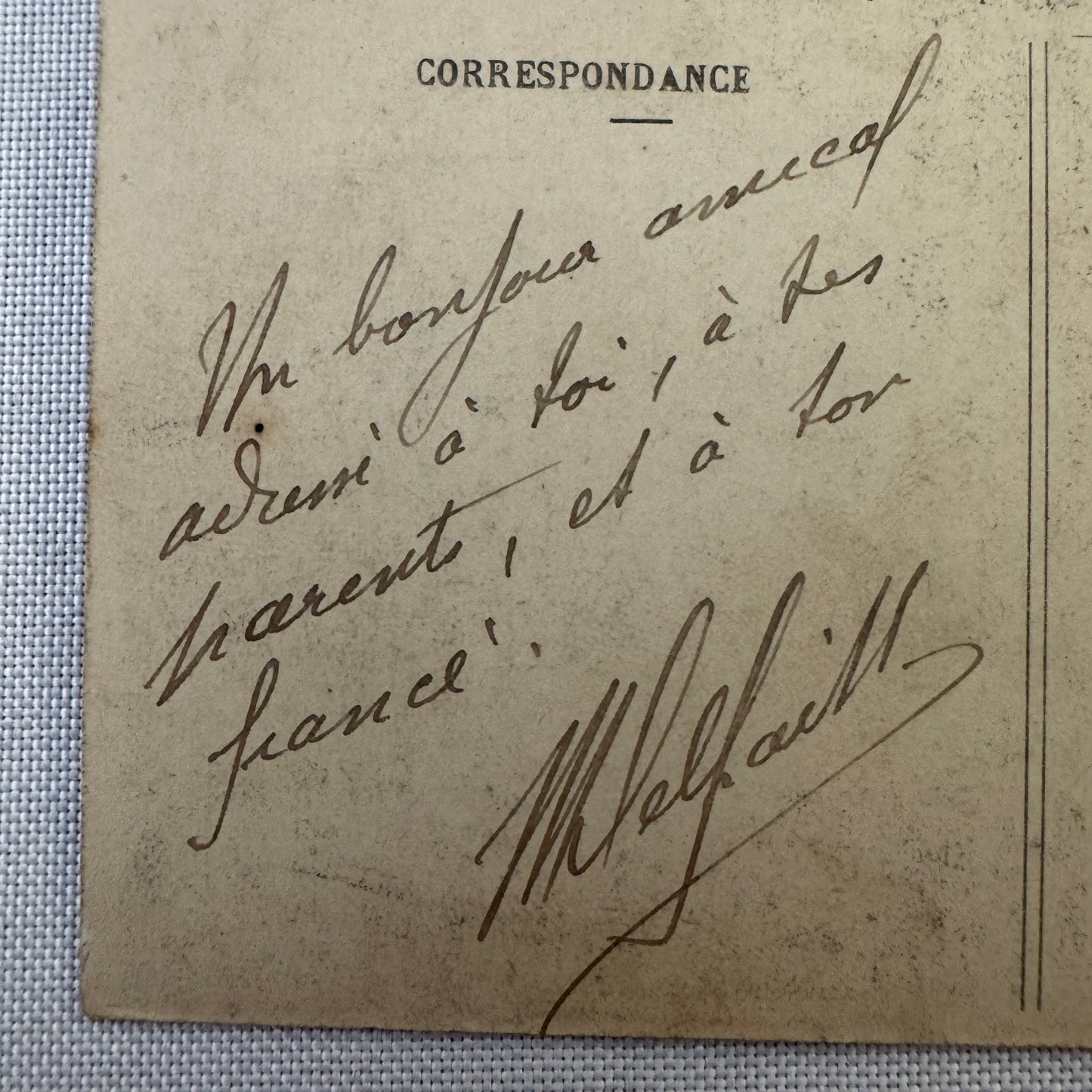 Vintage Zeppelin Airship Dirigible Postcard Post Card French Nulli Secundus