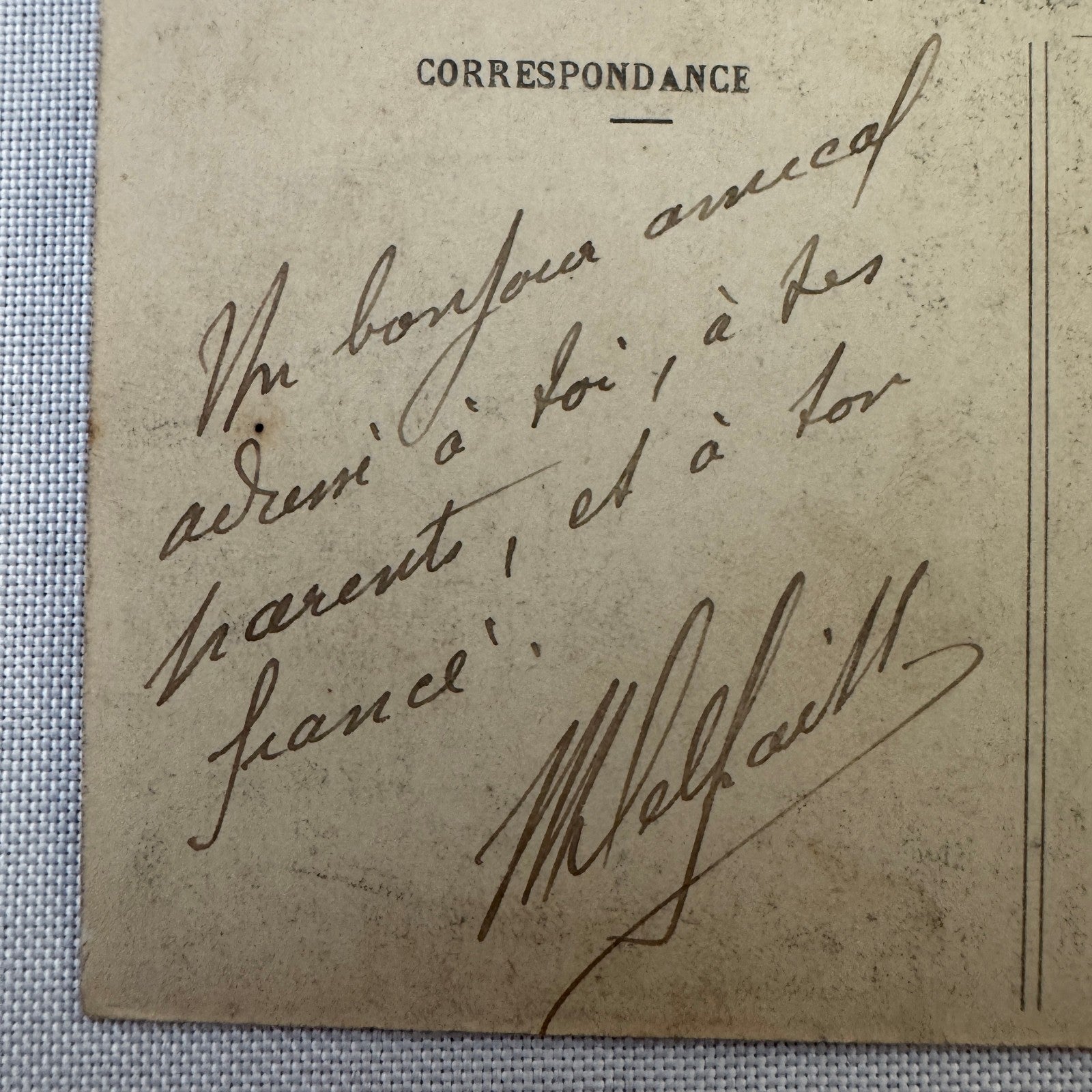 Vintage Zeppelin Airship Dirigible Postcard Post Card French Nulli Secundus