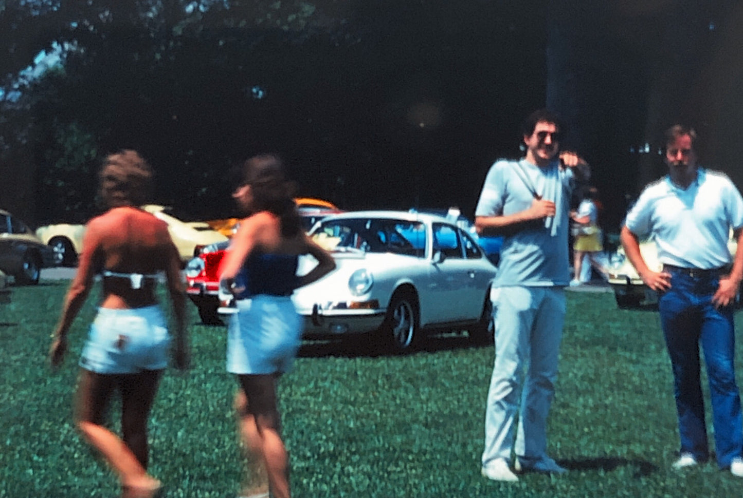 Porsche 911 Car Show 35mm Photo Slide Vintage 1981