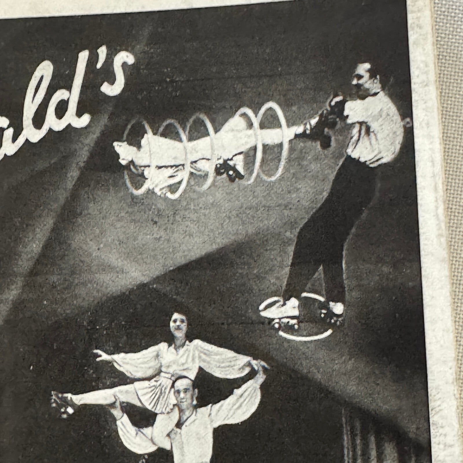 Circus Rollerskating Roller Skate Circus Act Flyer Advertising 2 Donalds
