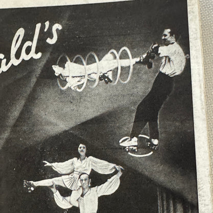 Circus Rollerskating Roller Skate Circus Act Flyer Advertising 2 Donalds