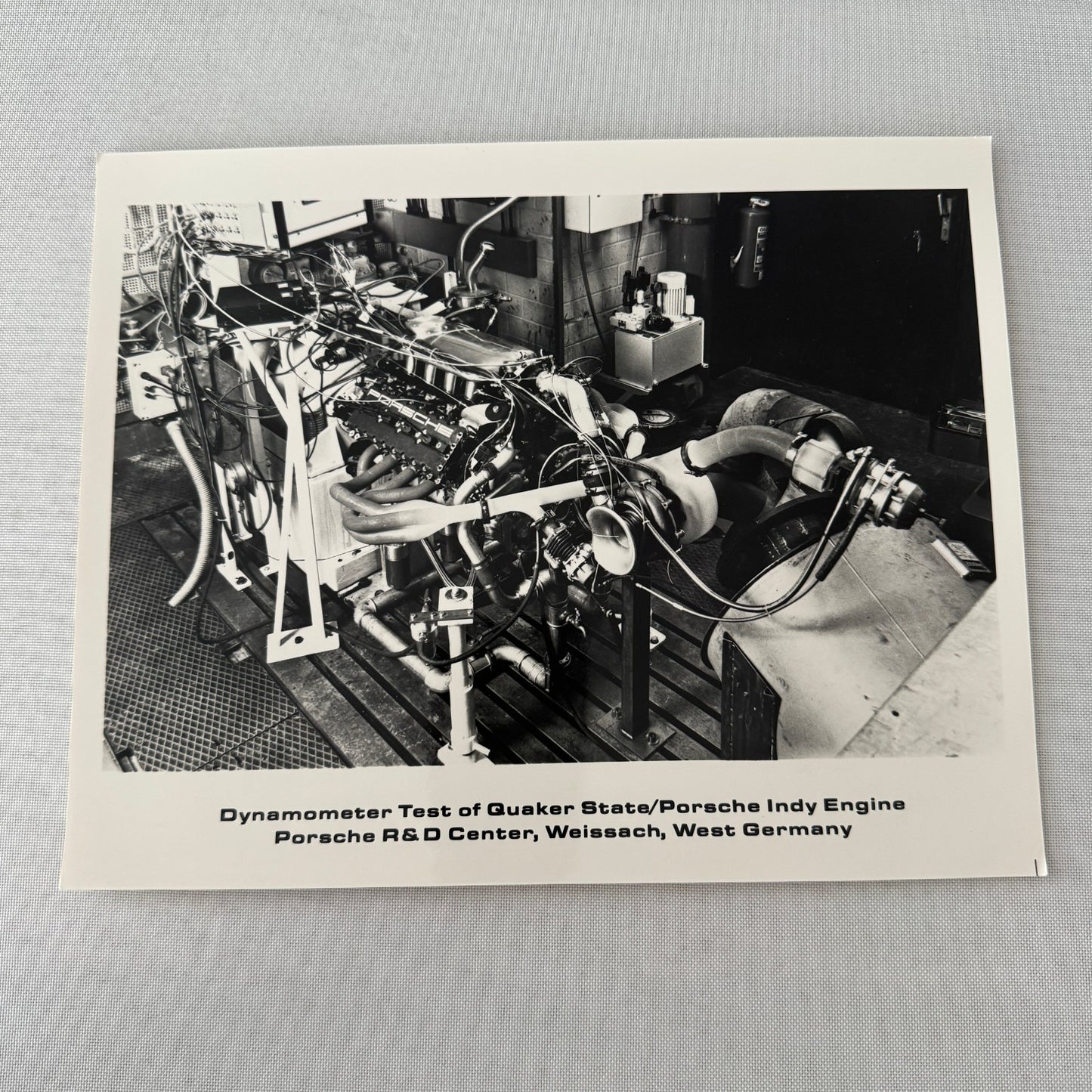Porsche Quaker State Indy Car Racing Engine Factory Press Photo Photograph Print