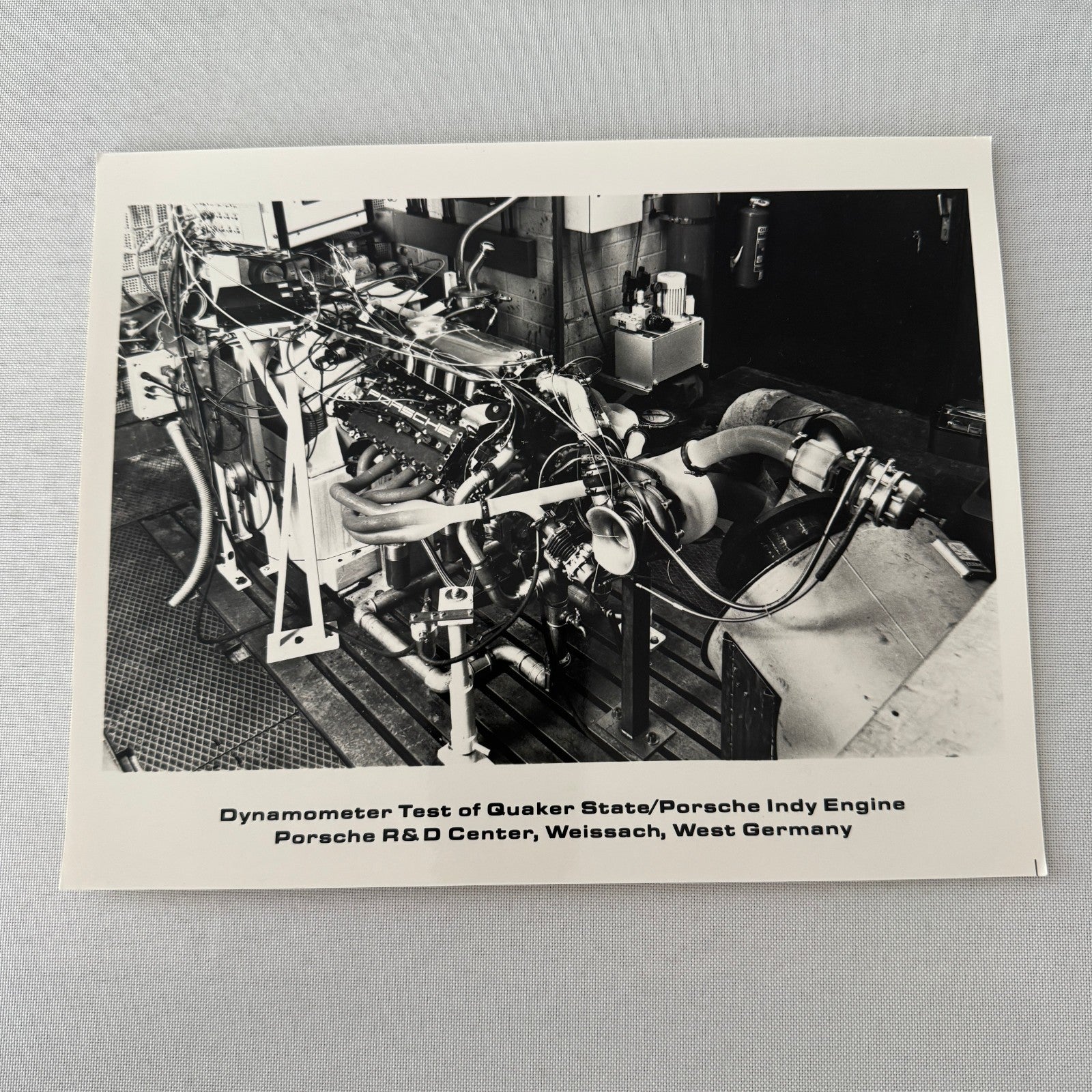 Porsche Quaker State Indy Car Racing Engine Factory Press Photo Photograph Print