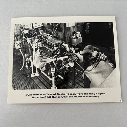 Porsche Quaker State Indy Car Racing Engine Factory Press Photo Photograph Print