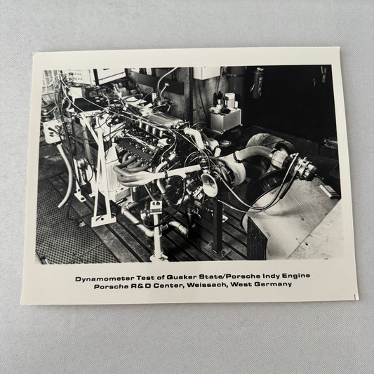 Porsche Quaker State Indy Car Racing Engine Factory Press Photo Photograph Print