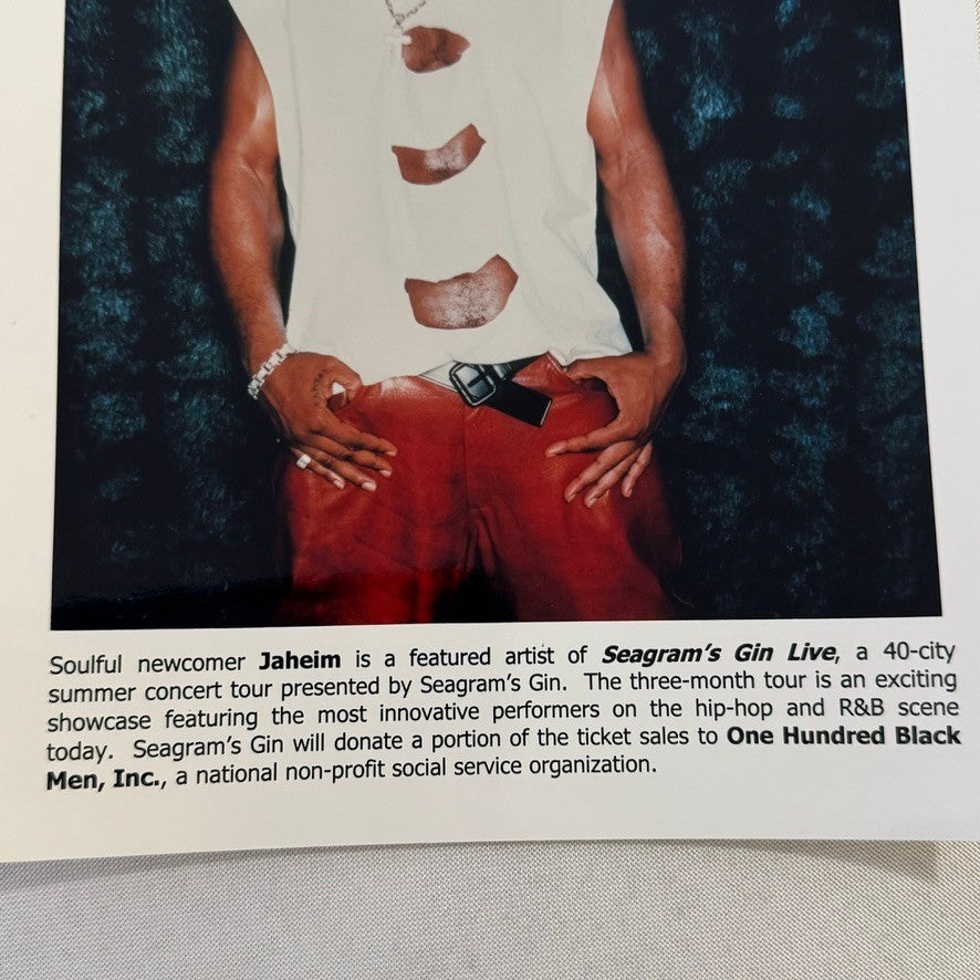 Jaheim Publicity Press Photo Photograph Artist R&B