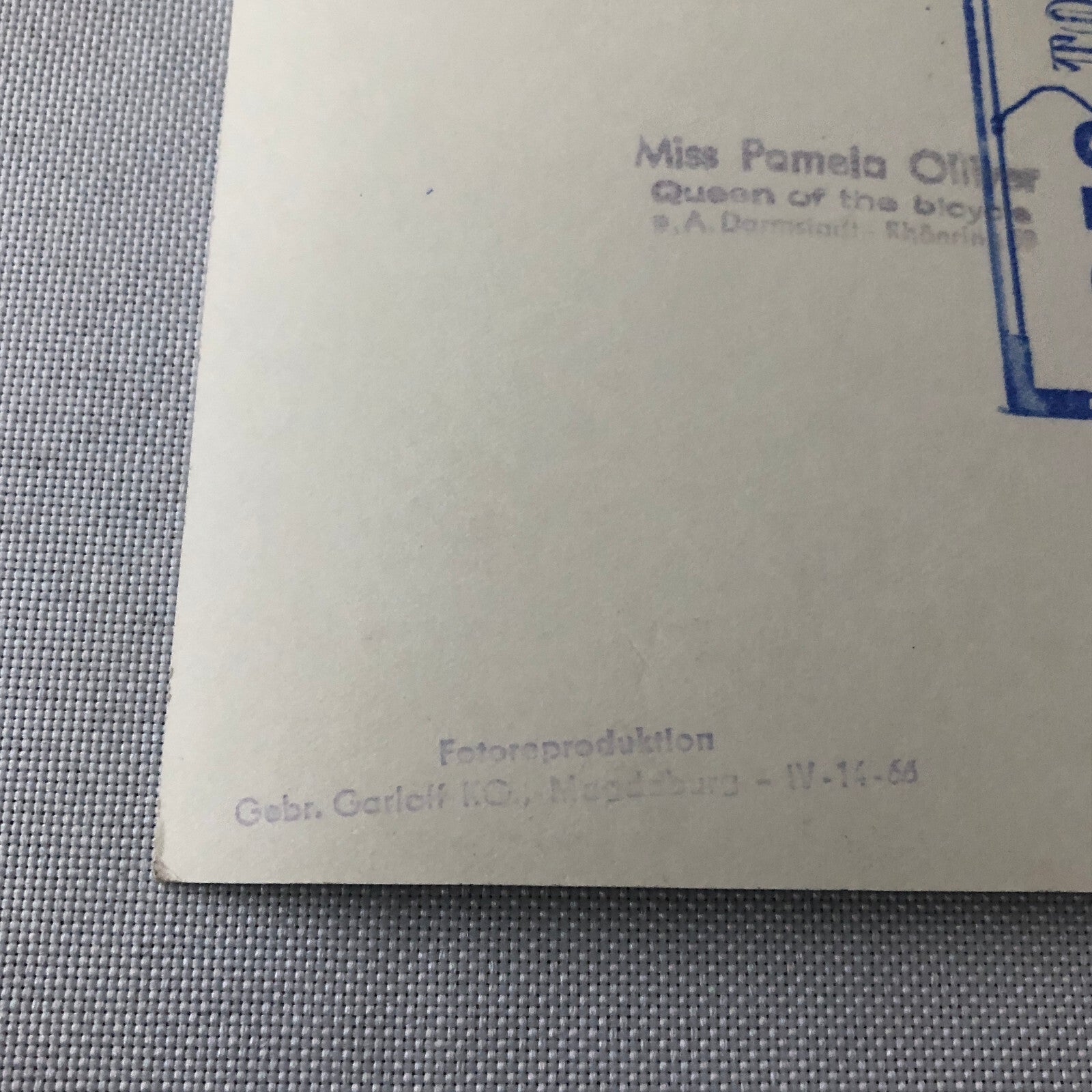 Circus Performer Clown Unicycle Photo Photograph Vintage Circus A Fischer 1959