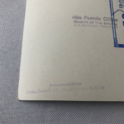 Circus Performer Clown Unicycle Photo Photograph Vintage Circus A Fischer 1959