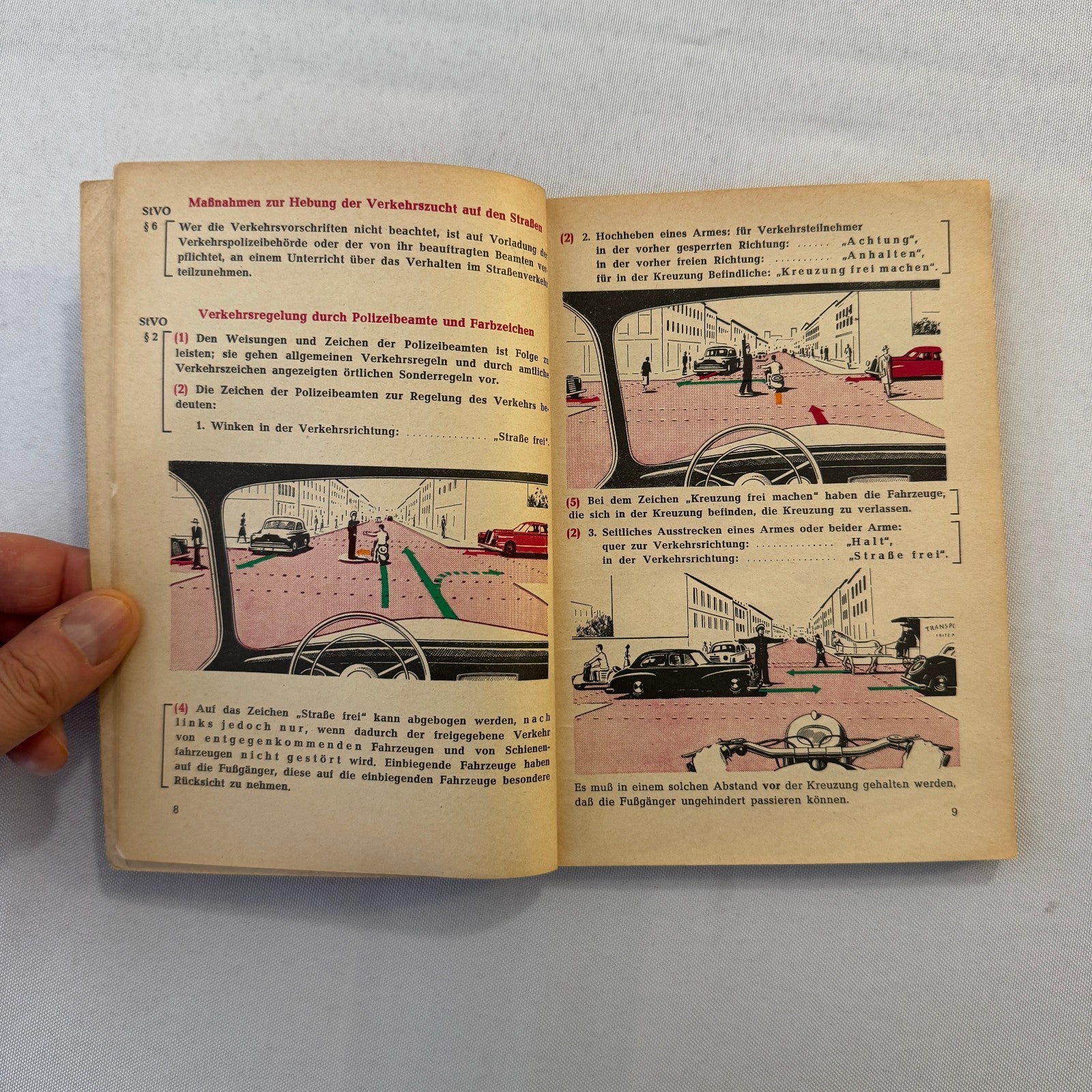 1953 Drivers Training Handbook Book German Germany Car Automobile