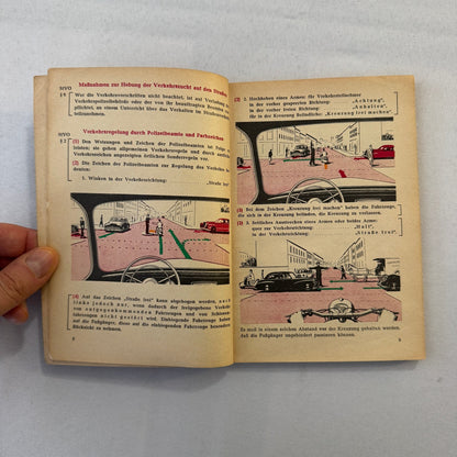 1953 Drivers Training Handbook Book German Germany Car Automobile