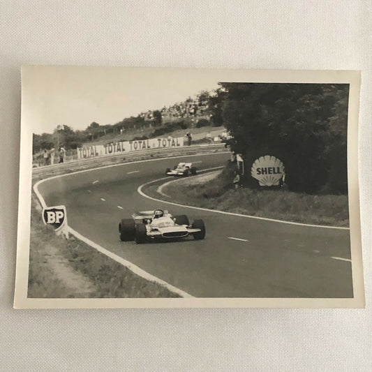 Vintage Grand Prix Racing Car Driver Photo Photograph Print 