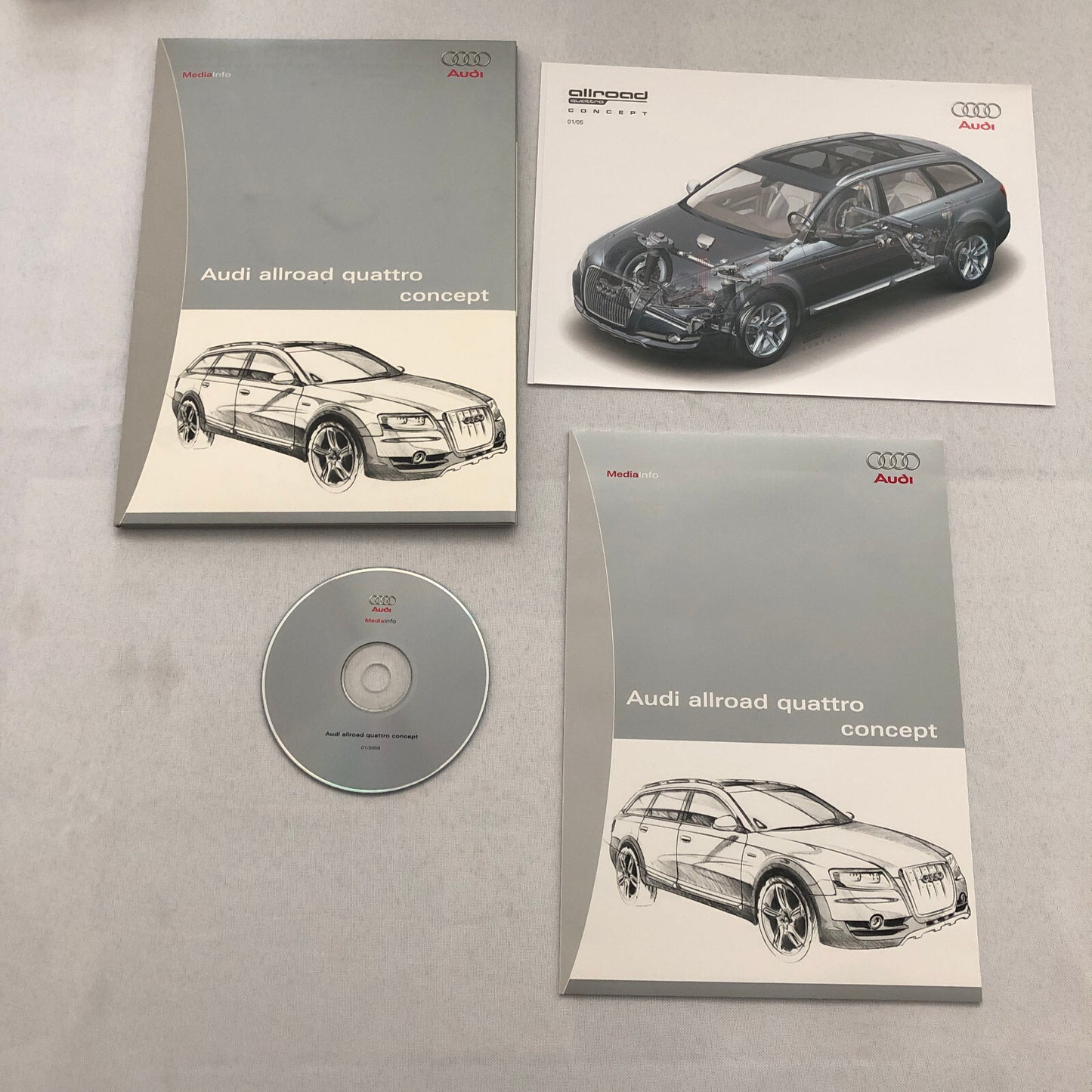 Audi Allroad Quattro Station Wagon Concept Car Press Kit Photo CD GERMAN Text