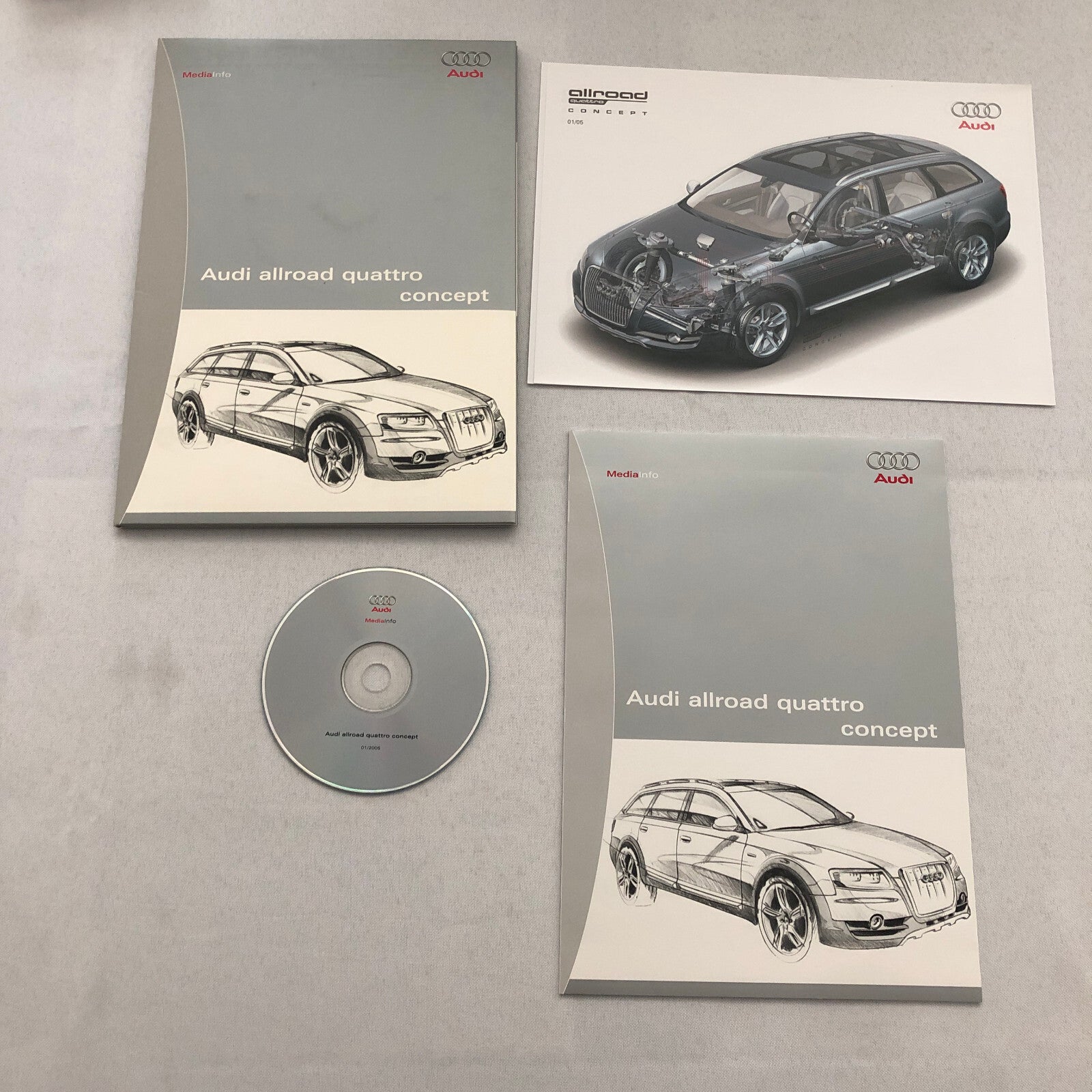 Audi Allroad Quattro Station Wagon Concept Car Press Kit Photo CD GERMAN Text