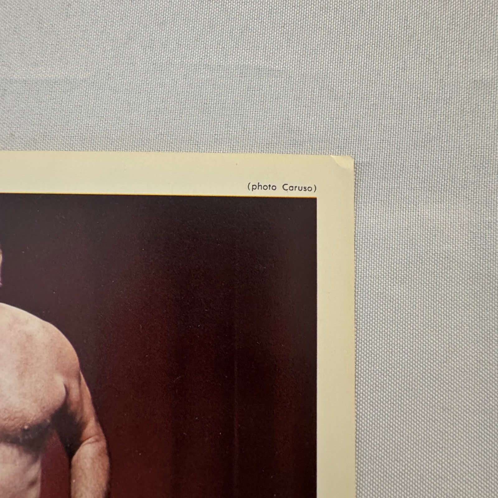 Vintage Wrestling Print Insert Frank Valois Quebec French 1973