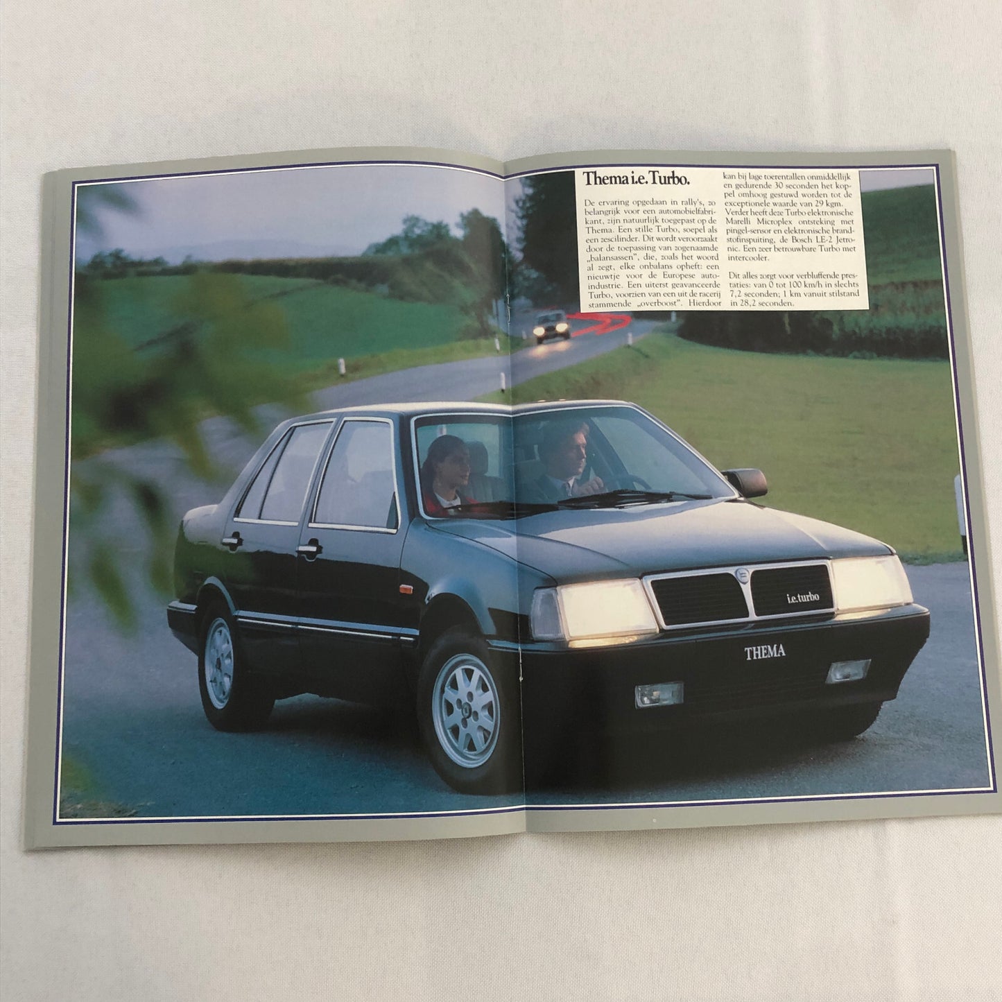 Lancia Thema Car Sales Brochure Catalog German Turbo V6 i.e. Diesel